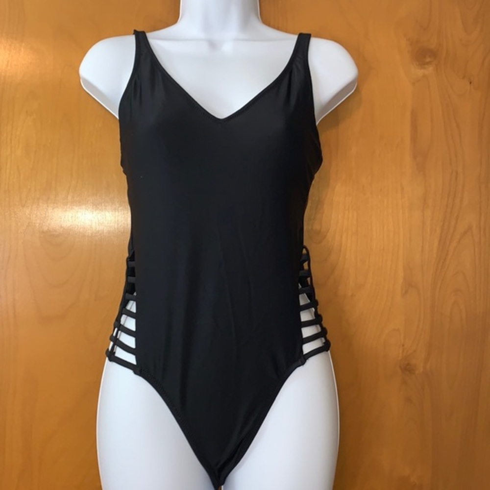 Shade and Shore like new black one piece swimsuit.
